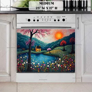 Preview of Little Cabin by the Lake magnet in Medium size.