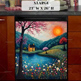 Preview of Little Cabin by the Lake magnet in Extra Large size.