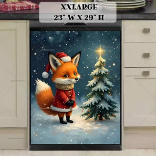Preview of Cute Santa Fox magnet in XX Large size.