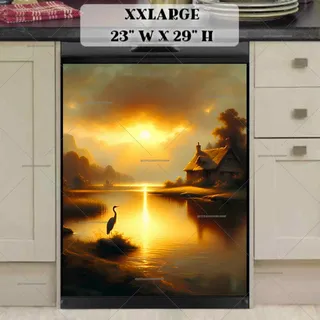 Preview of Sunset Crane magnet in XX Large size.