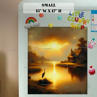 Preview of Sunset Crane magnet in Small size.
