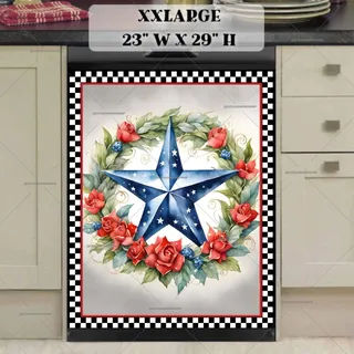 Preview of Patriot USA Star and Wreath magnet in XX Large size.