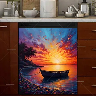 Preview of Little Boat in the Sunset magnet.