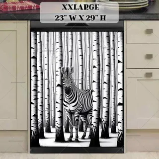 Preview of Abstract Zebra in the Woods magnet in XX Large size.