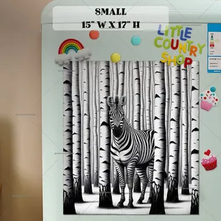 Preview of Abstract Zebra in the Woods magnet in Small size.