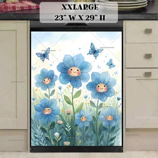 Preview of Cute Kawaii Flower Garden magnet in XX Large size.