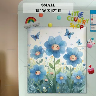 Preview of Cute Kawaii Flower Garden magnet in Small size.