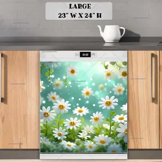 Preview of Little Smiling Daisies magnet in Large size.