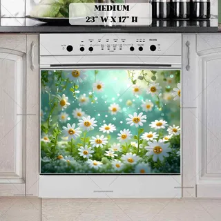 Preview of Little Smiling Daisies magnet in Medium size.