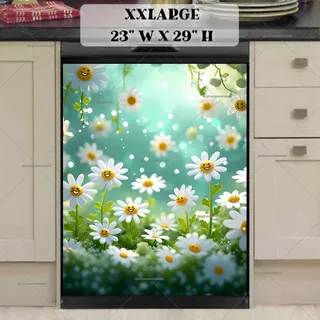 Preview of Little Smiling Daisies magnet in XX Large size.