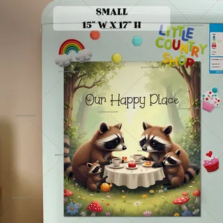 Preview of Our Happy Place magnet in Small size.