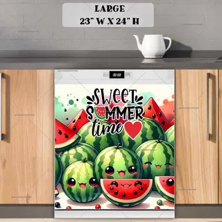 Preview of Sweet Summer Time Watermelons magnet in Large size.