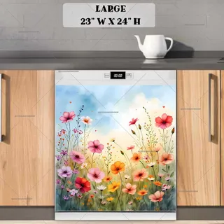 Preview of Summer Wildflower Field magnet in Large size.