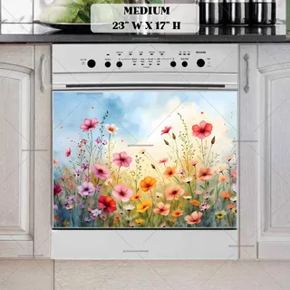 Preview of Summer Wildflower Field magnet in Medium size.