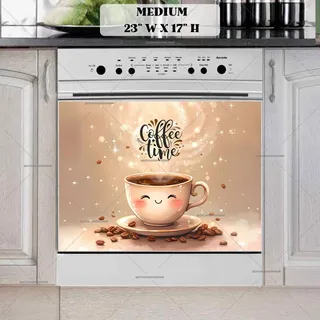 Preview of Cute Kawaii Coffee Cup magnet in Medium size.
