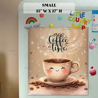 Preview of Cute Kawaii Coffee Cup magnet in Small size.