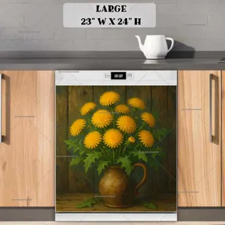 Preview of Dandelions in a Vase magnet in Large size.