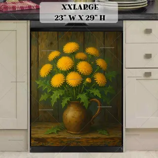 Preview of Dandelions in a Vase magnet in XX Large size.