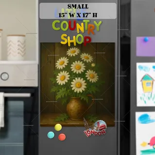 Preview of Daisies in a Vase magnet in Small size.