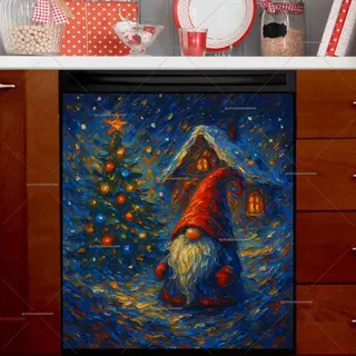 Preview of Cute Christmas Gnome magnet.