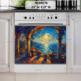 Preview of A Balcony View of Serenity magnet in Medium size.