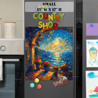 Preview of A Balcony View of Serenity magnet in Small size.