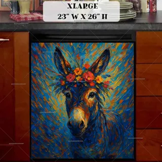 Preview of The Whimsy of a Donkey magnet in Extra Large size.
