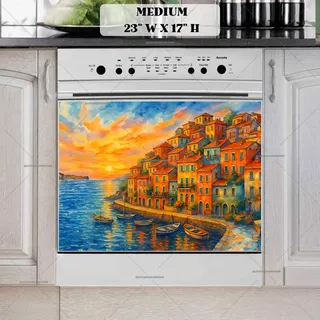 Preview of Sunset Over the Riviera magnet in Medium size.