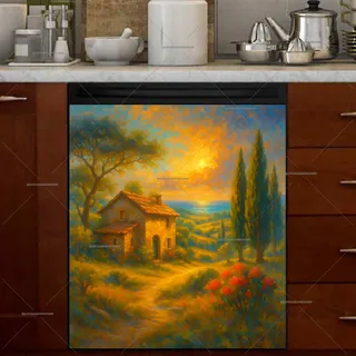 Preview of Tuscan Cottage at Dusk magnet.
