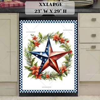 Preview of Patriot American Star and Wreath magnet in XX Large size.