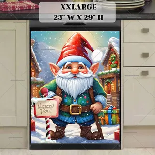 Preview of North Pole Christmas Gnome magnet in XX Large size.