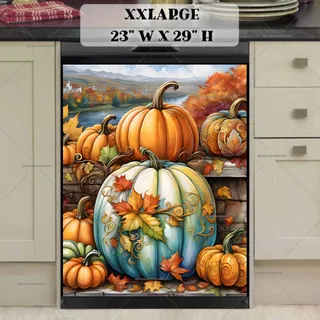 Preview of Beautiful Autumn Pumpkins magnet in XX Large size.