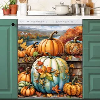 Preview of Beautiful Autumn Pumpkins magnet.