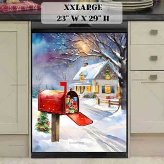 Preview of Christmas Mailbox and a Cottage magnet in XX Large size.