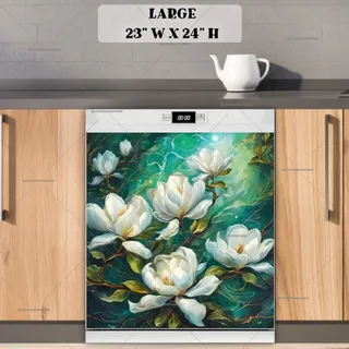 Preview of Beautiful Magnolias in the Wind magnet in Large size.