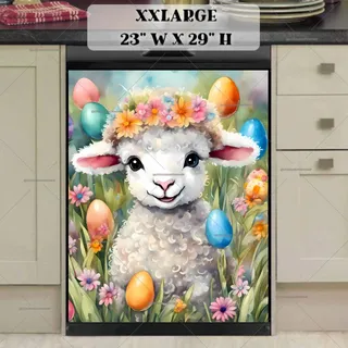 Preview of Cute Easter Lamb magnet in XX Large size.