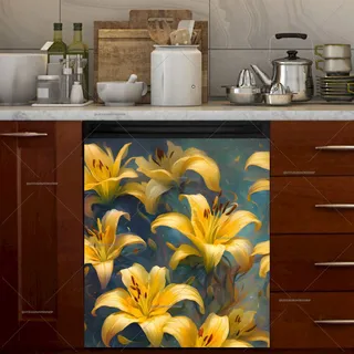 Preview of Beautiful Yellow Lilies magnet.