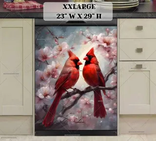 Preview of Springtime Cardinals magnet in XX Large size.