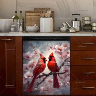 Preview of Springtime Cardinals magnet.