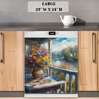Preview of Summer Lake Cottage Porch magnet in Large size.