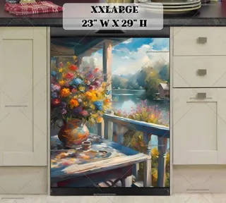 Preview of Summer Lake Cottage Porch magnet in XX Large size.