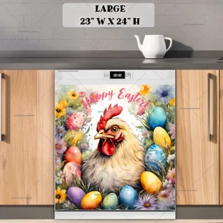 Preview of Easter Hen and Eggs magnet in Large size.