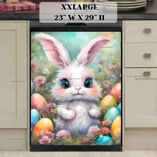 Preview of Fluffy Easter Bunny magnet in XX Large size.