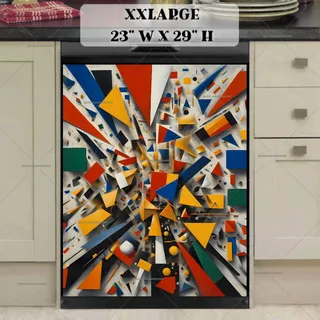 Preview of Modern Cubist Art magnet in XX Large size.