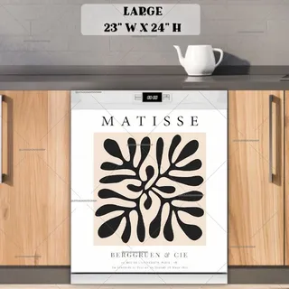 Preview of Matisse Gallery Poster Art Black magnet in Large size.