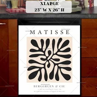 Preview of Matisse Gallery Poster Art Black magnet in Extra Large size.