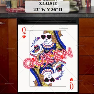 Preview of The Queen of Hearts magnet in Extra Large size.