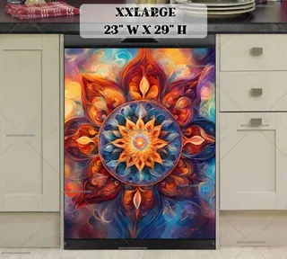 Preview of Beautiful Native Mandala Design magnet in XX Large size.