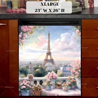 Preview of Paris in Springtime magnet in Extra Large size.