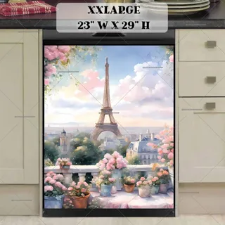 Preview of Paris in Springtime magnet in XX Large size.